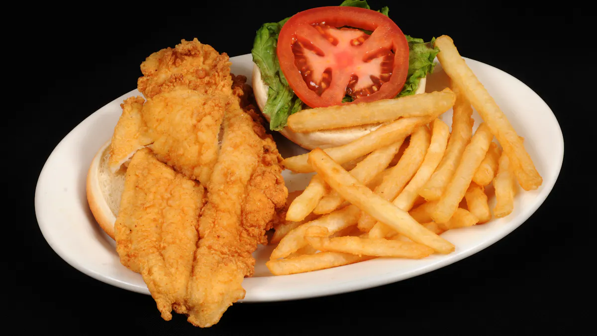 a sandwich and fries on a plate